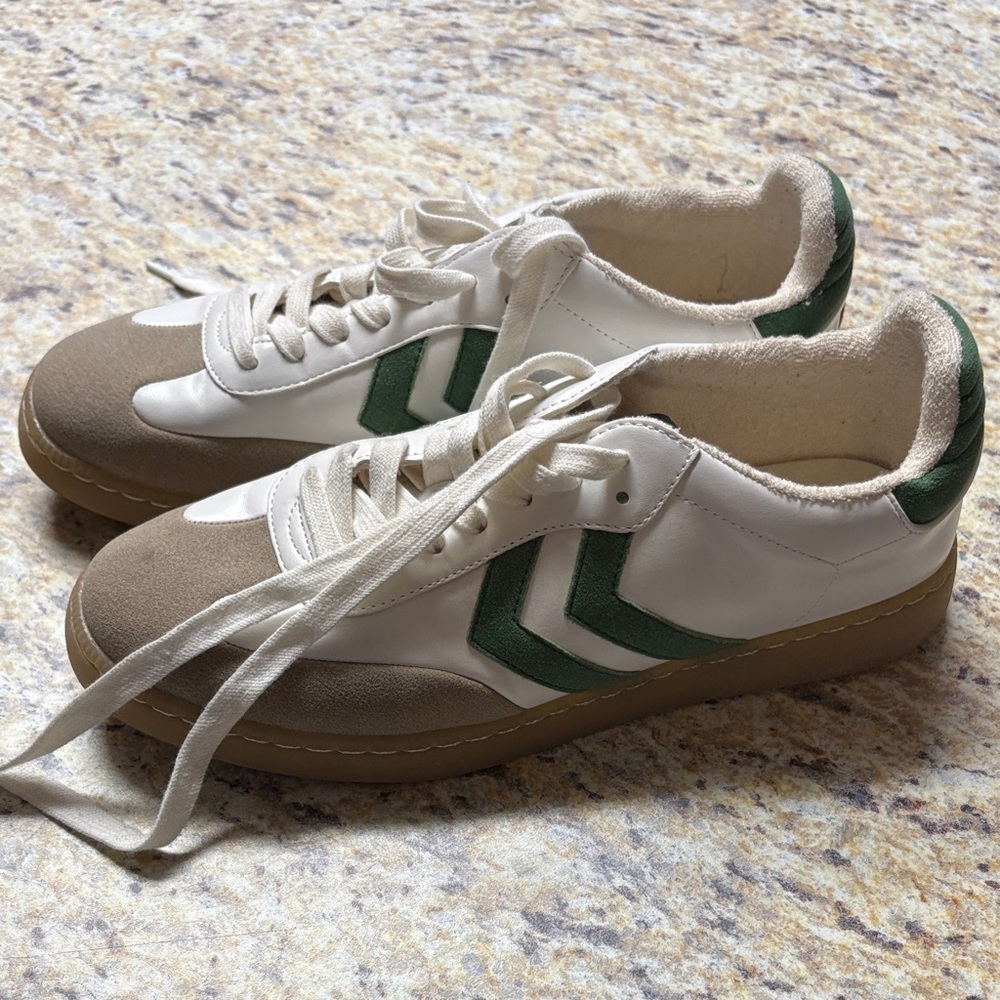 MIA White and Green Sneakers